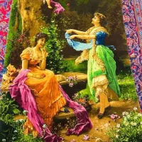 تابلو فرش ابریشم