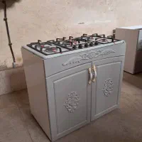 اجاق گاز طرح فر صفحه استیل جنرال با کابین