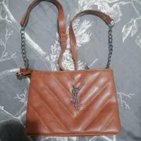 کیف چرم قهوه ای کاملا نو