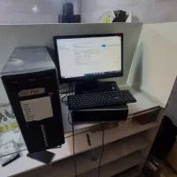 کامپیوتر کامل با مانیتور و موس و کیبورد