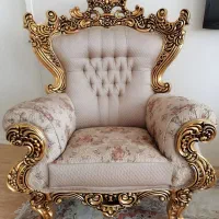 مبلمان سلطنتی طلاکوب پارچه ترک