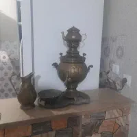 سماور قدیمی ۳ مهر خورده ۸ پارچه