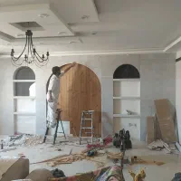 کناف تایل دامپا استارون ترمو وود ماربل شیت tv wall