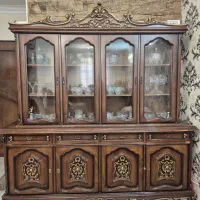 بوفه ویترین چوب گردو