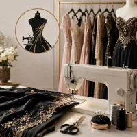 استخدام چرخکار / + وردست چرخکار / دوخت لباس مجلسی