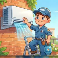 نصب سرویس و شارژ گاز کولر دوتیکه و پنجره ای