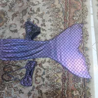 مایو سه تکه دخترانه طرح پری دریایی