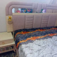 تخت نسکافه ایی کرمی دونفره