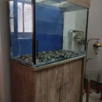 شیشه آکواریوم با کمدmdf