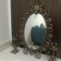 آینه شمعدان برنج