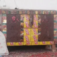 فروش صندوق چوبی بزرگ قدیمی و دست ساز آنتیک
