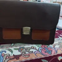کیف دستی چرم دست دوز گاوی کاملا نو