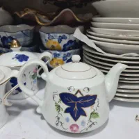 قوری و قندان گل انگوری