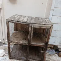 قفس و گنجه  دو طبقه مرغ یا کبوتر