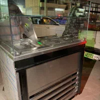 دستگاه بستنی رولی همراه با تاپینگ نو