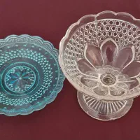 قندان و بشقاب نقل خوری قدیمی روسی