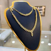 ست دستبند گردنی و گوشوار