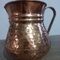 تنگ مسی ـ کاسه بزرگ بلور ـ