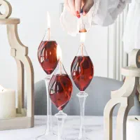 شمع پیرکس مدل ارغوان