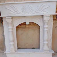 شومینه سنگی نرده دار
