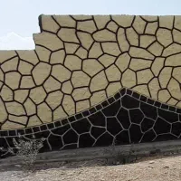 اجرای سیمانبری طرح سنگ و چوب