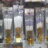 قاشق و چنگال دسته سرامیک