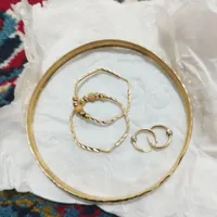 دو جفت گوشواره نونو با یک عدد النگو|جواهرات|کرمانشاه, |دیوار