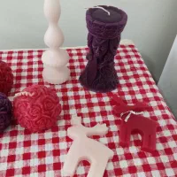 شمع قلمی و جار و مدل دار