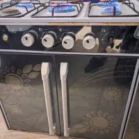 گاز مبله ۵ شعله درب شیشه ای