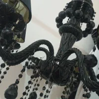 لوستر کیریستال مشکی