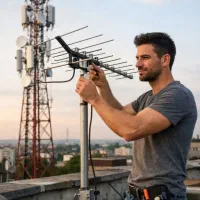 نصاب آنتن ، نصب و تنظیم آنتن گردون و ثابت