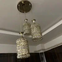 لوستر.پرده.آینه و میز