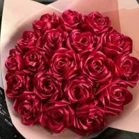 دسته‌گل‌های روبانی دست‌ساز