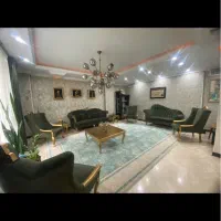 مبل راحتی سرویس چوب نه نفره با نهار خوری هشت نفره