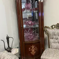 بوفه چوبی،ویترین چوبی در حد نو
