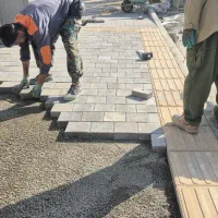 اجرای اسکلت جدولکاری سنگفرش آسفالت