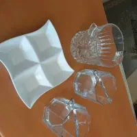 ظرف جا یخ برای سر سفره و بشقاب چهار تیکه