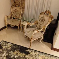 مبل استیل چوب تمام راش