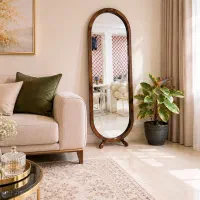قاب آینه چوبی
