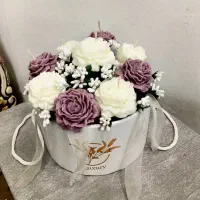 باکس گل شمع با طرح های مختلف