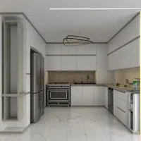 طراحی و اجرای کابینت آشپزخانه وکمددیواری