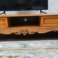 میز تلویزیون و میز جلو مبلی عسلی چوب گردو
