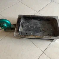 منقل کباب‌پز با فن دستی