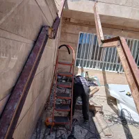 جوشکار اسکلت راه پله نبشی کاری وشیروانی