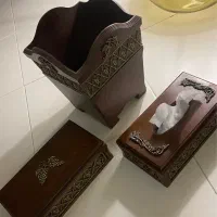 ست سطل و جا دستمالی و جا کارد و چنگال
