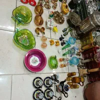 فانوس بشقاب قفل چراغ و ظروف قدیمی