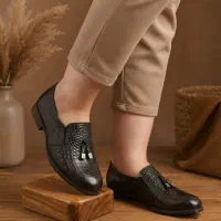 حراج کفش های چرم طبیعی تک سایز شده اقساطی اسنپ پی