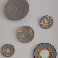 دیوار کوب سفالی