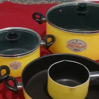 سرویس 10 پارچه قابلمه تفلون زرساب