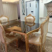 مبل استیل شیک و سالم همراه با نهارخوری
